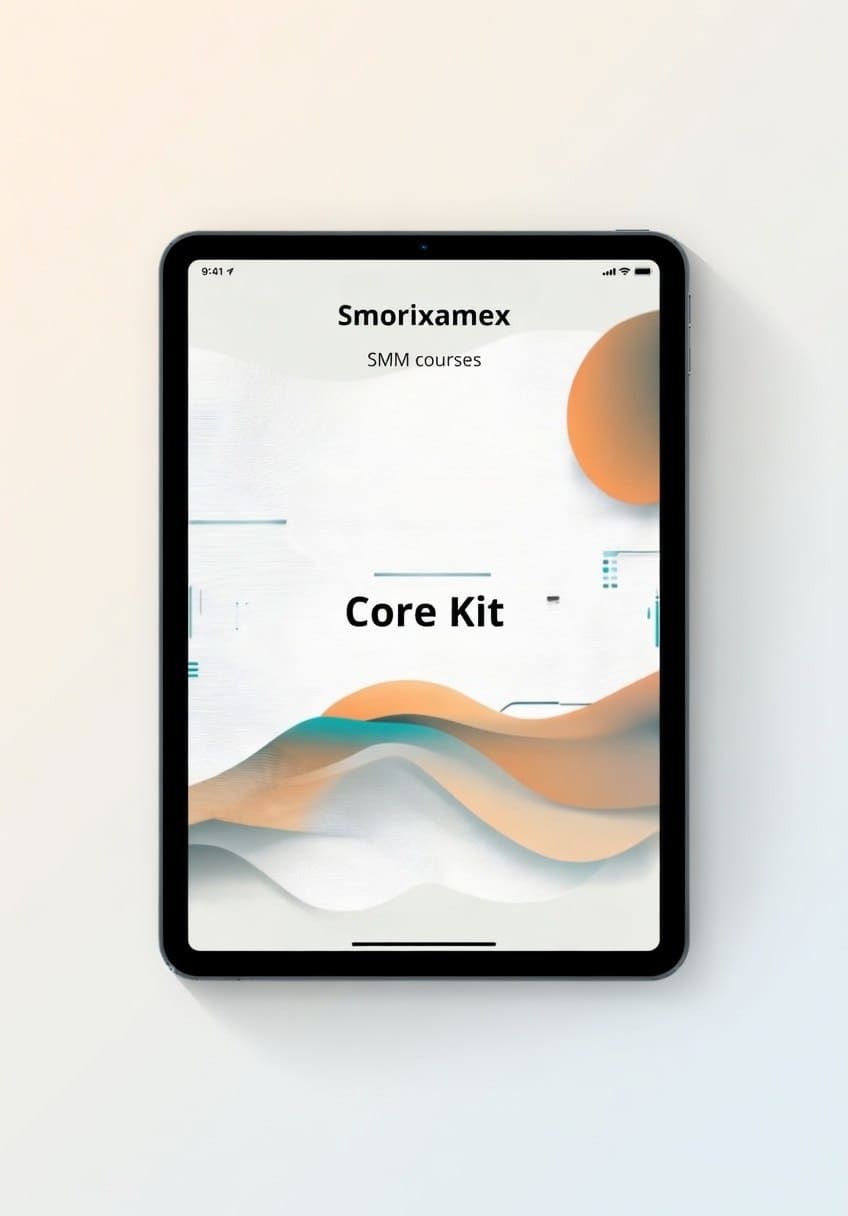 Mockup course 'Core Kit' on tablet