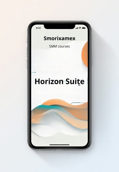 Phone displaying 'Horizon Suite' SMM course
